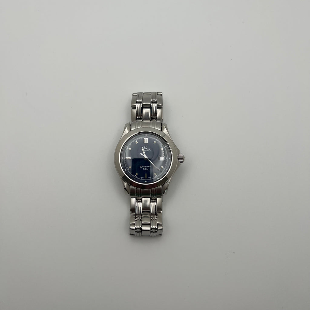 Omega Seamaster 120M 2511.80 Blue Sunburst Dial Quartz 36mm SS