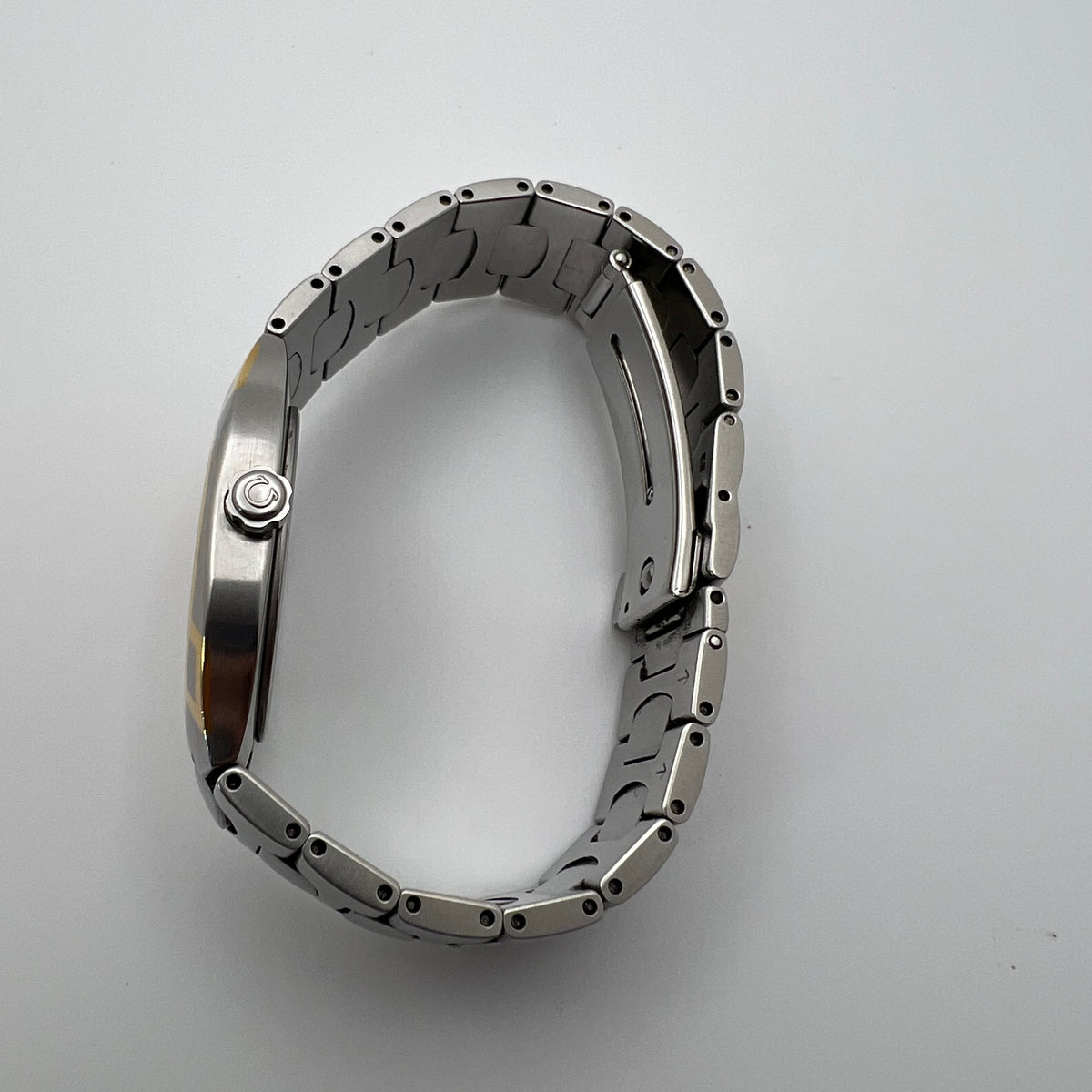 Omega Seamaster Polaris 396.1022 Two-Tone Black Dial Quartz - Running