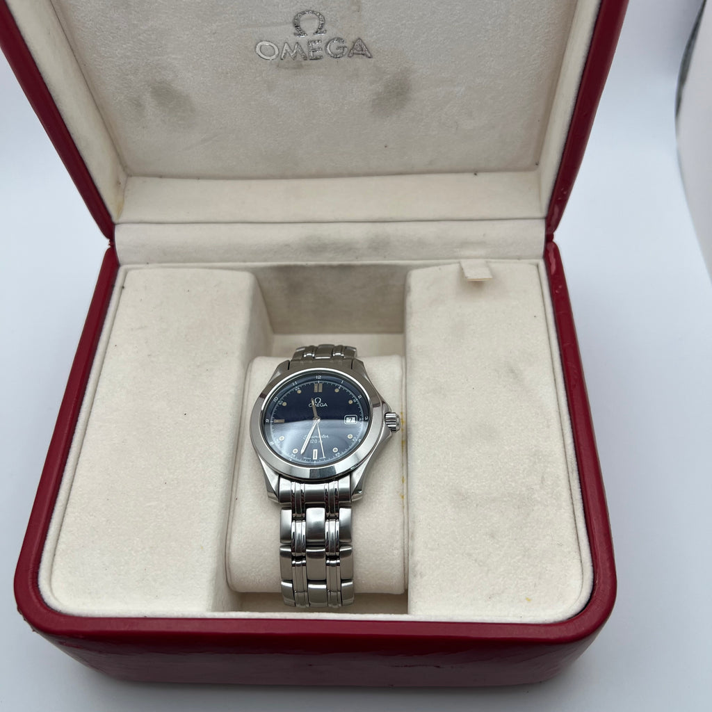 Omega Seamaster 120M 2511.80 Blue Sunburst Dial Quartz 36mm SS