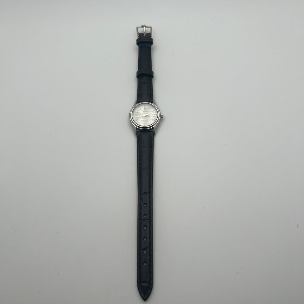 Omega Seamaster Quartz Ladies 596.0073 Champagne Waffle Dial - Running