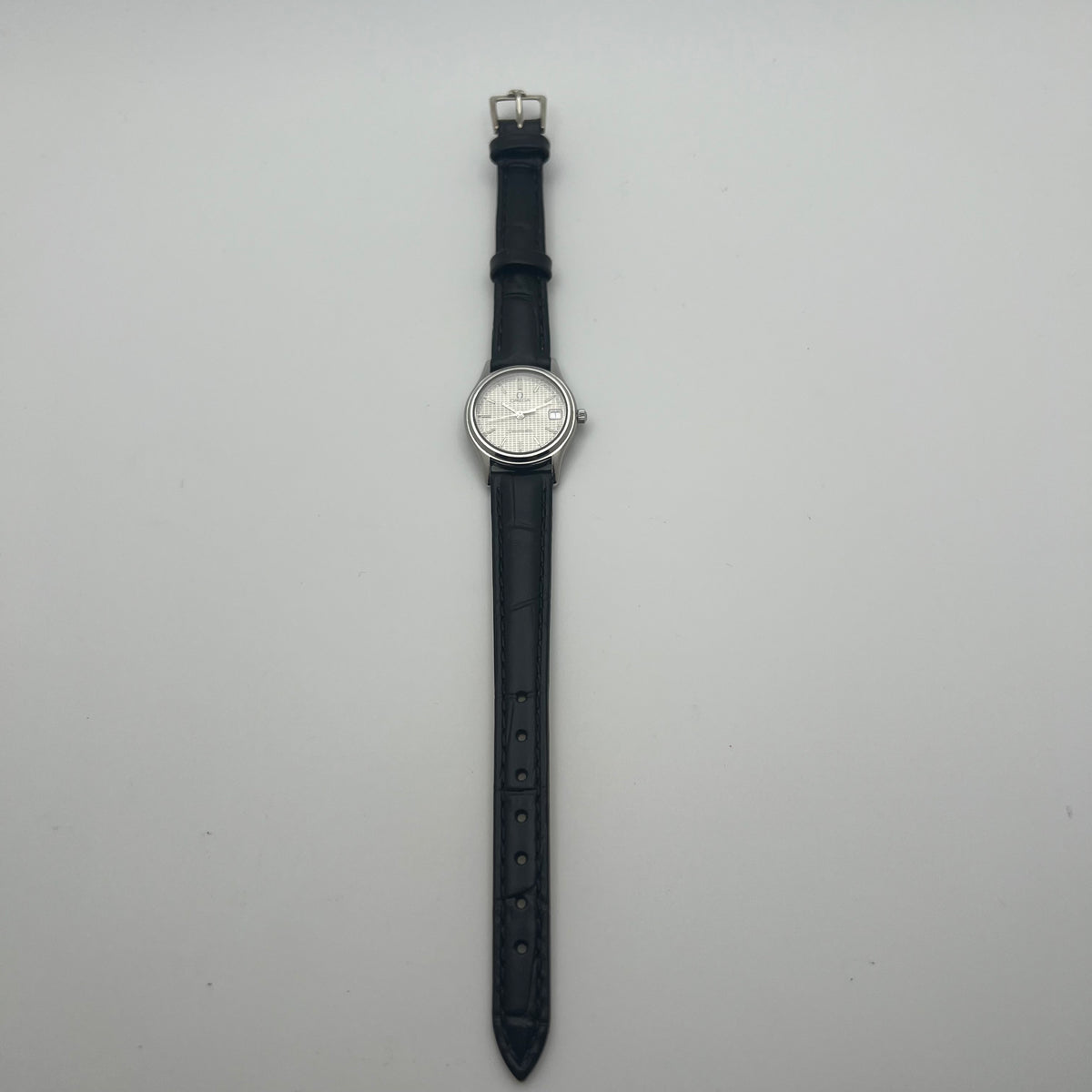 Omega Seamaster Quartz Ladies 596.0073 Champagne Waffle Dial - Running