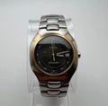 Omega Seamaster Polaris Steel Gold Case Gray Dial Quartz Date Watch