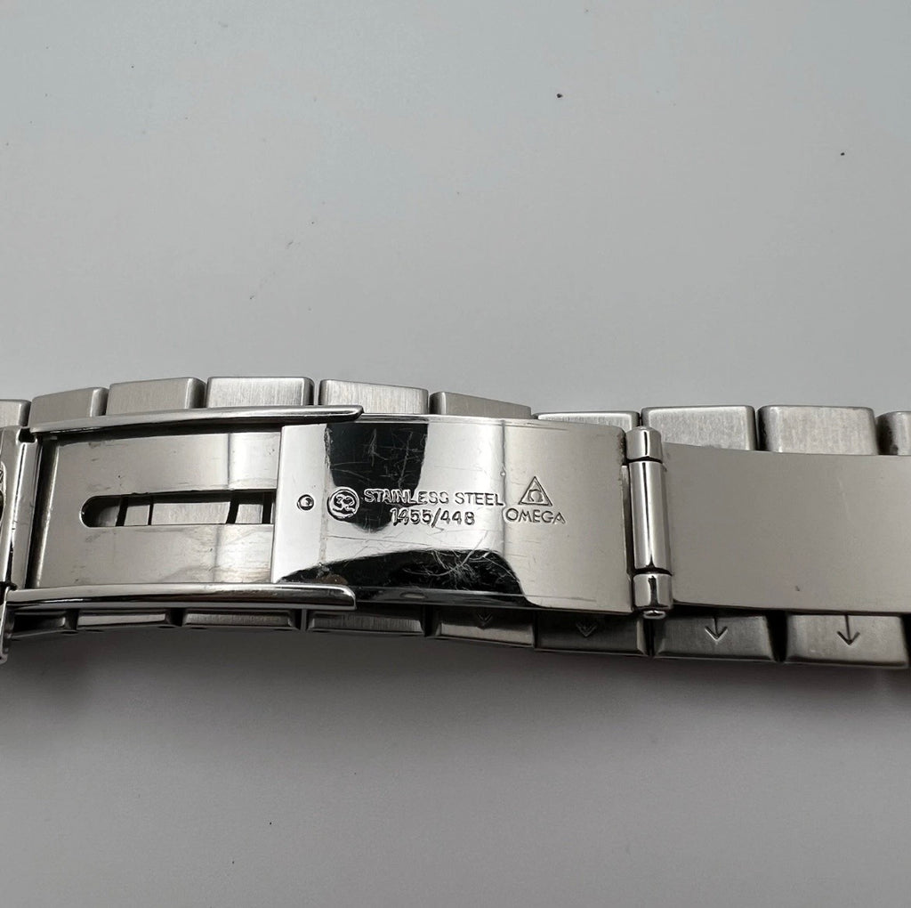Omega Seamaster Polaris Steel Gold Case Gray Dial Quartz Date Watch