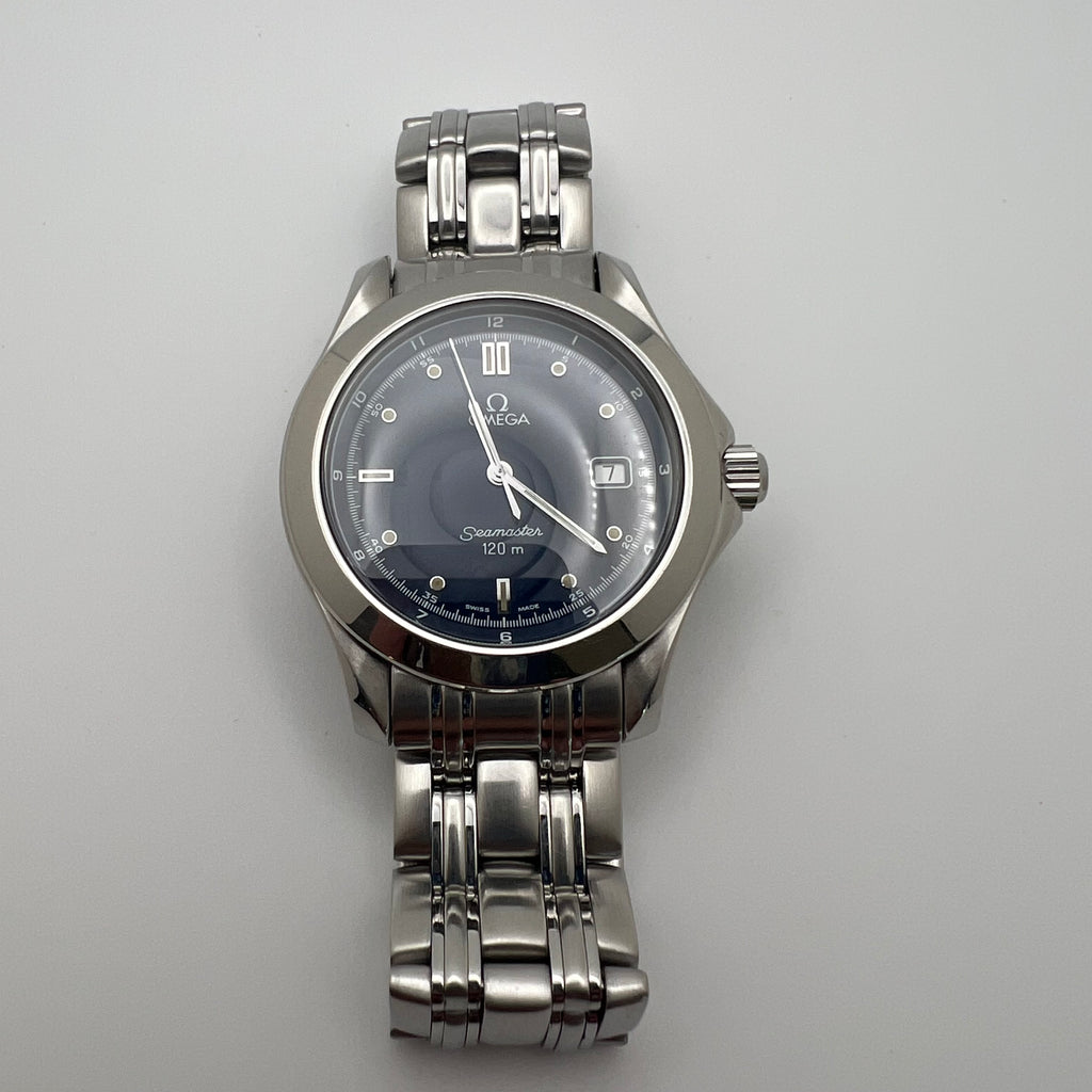 Omega Seamaster 120M 2511.80 Blue Sunburst Dial Quartz 36mm SS