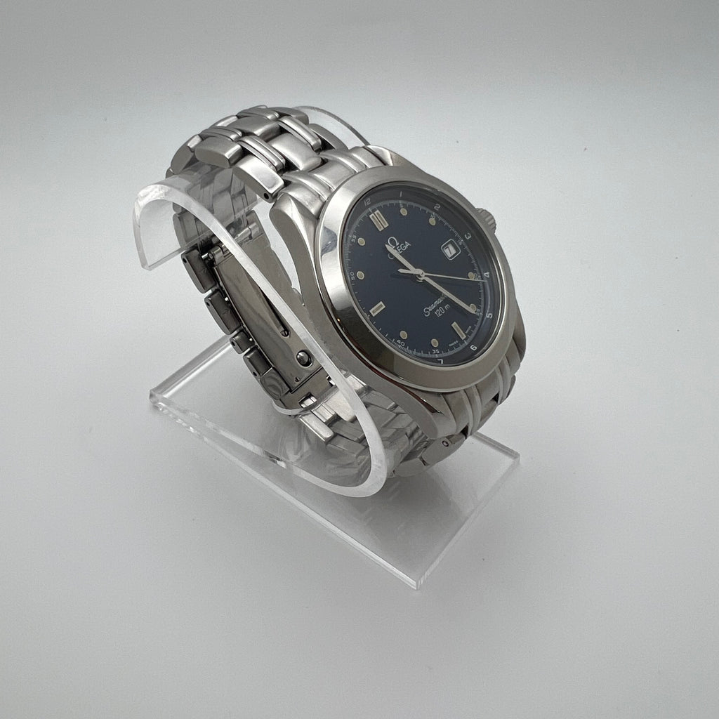 Omega Seamaster 120M 2511.80 Blue Sunburst Dial Quartz 36mm SS