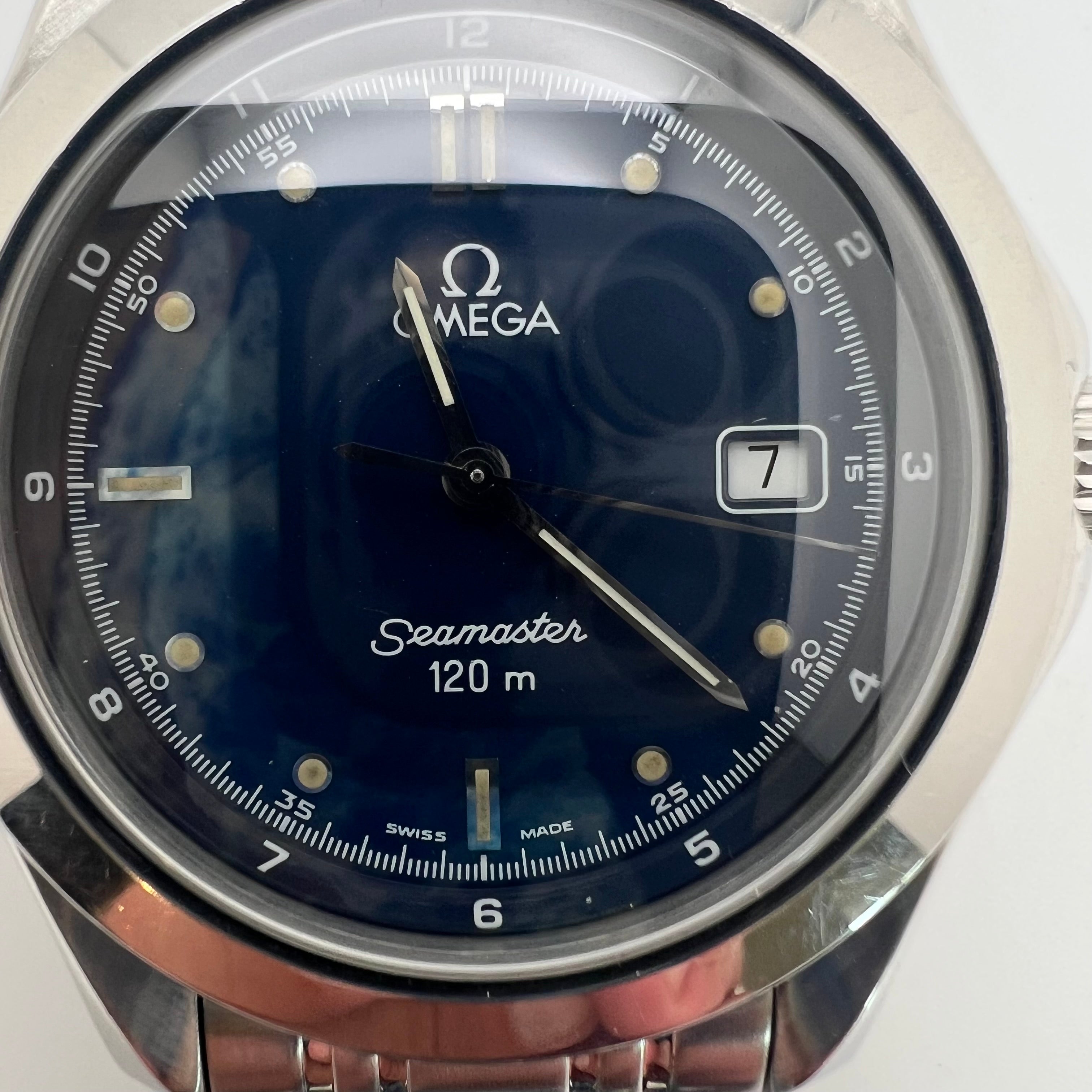 Omega Seamaster 120M 2511.80 Blue Sunburst Dial Quartz 36mm SS
